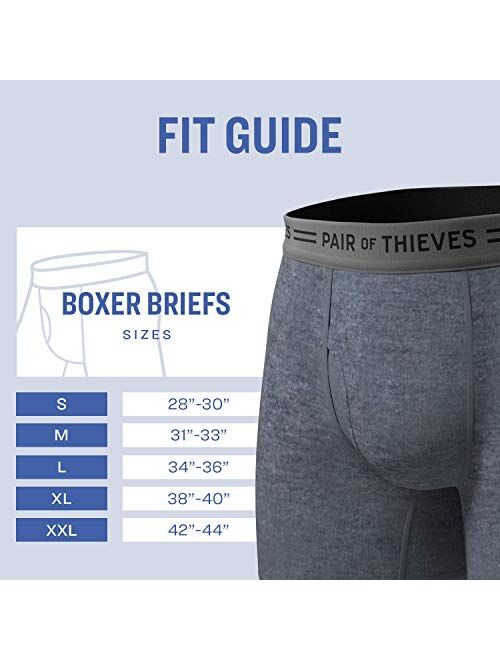Pair of Thieves Men's 4 Pack Boxer Briefs - Everyday Kit Multipack Underwear