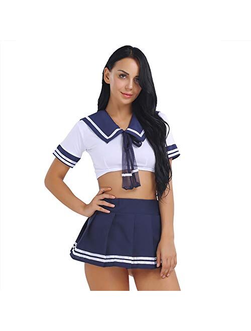 School Girl Outfit Lingerie Sexy Schoolgirl Costume Kawaii Anime Cosplay Lingerie Naughty Japanese Uniform Stockings