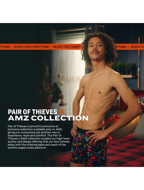 Pair of Thieves Super Fit Men’s Boxer Briefs, 3 Pack Underwear, AMZ Exclusive