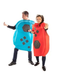 Joyful Controllers Couples Halloween Costume - Unisex Adult Video Game Outfits