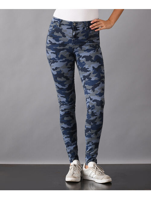 Blue Camouflage Skinny Jeans - Women & Plus