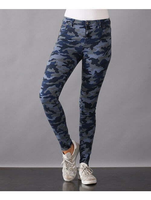 Blue Camouflage Skinny Jeans - Women & Plus