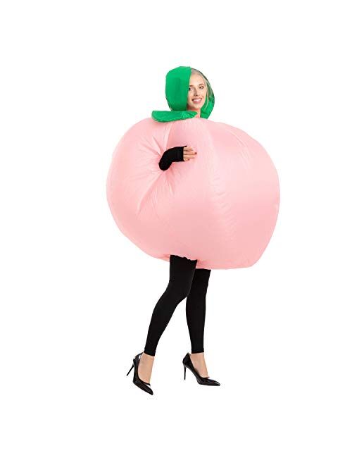 Spooktacular Creations Adult Peach and Eggplant Couple Inflatable Halloween Costume - Adult One Size