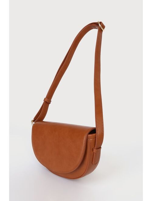 Lulus High Style Brown Crossbody Bag