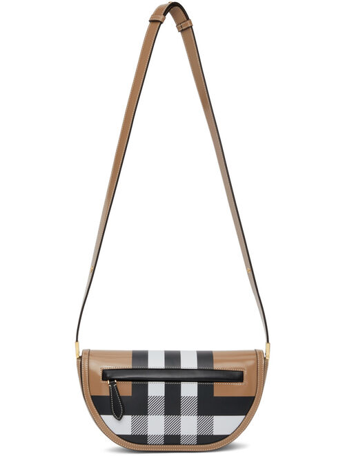 Burberry Brown Check Small Olympia Bag