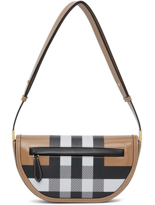 Burberry Brown Check Small Olympia Bag