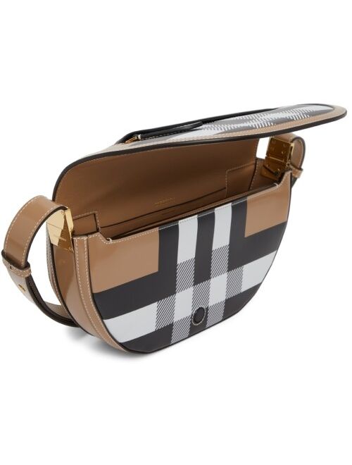 Burberry Brown Check Small Olympia Bag