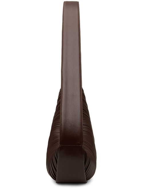 NEOUS Brown Pleated Orion Shoulder Bag