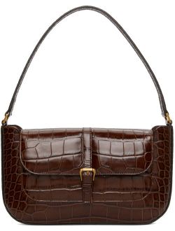 Brown Croc Miranda Bag