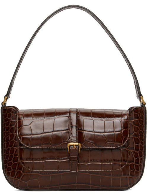 Brown Croc Miranda Bag