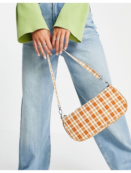 My Accessories London 90's shoulder bag in check print