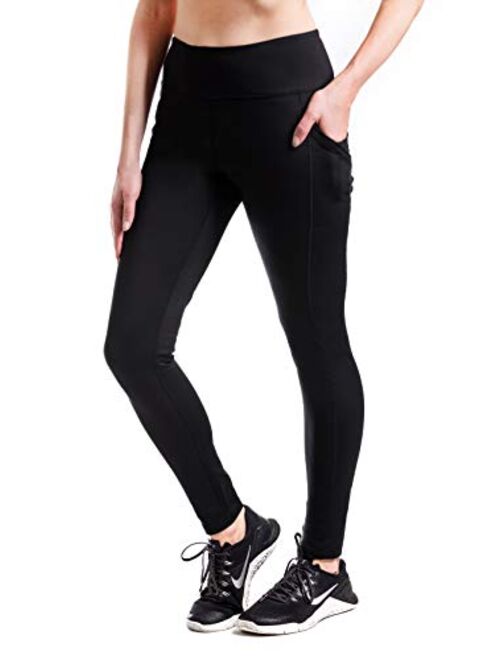 Yogipace,Women's 25"/28"/31"/34" Water Resistant Thick Thermal Fleece Lined Leggings