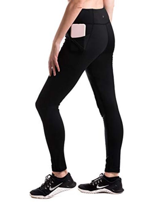 Yogipace,Women's 25"/28"/31"/34" Water Resistant Thick Thermal Fleece Lined Leggings
