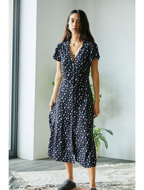 Urban outfitters UO Floral Midi Shirt Dress