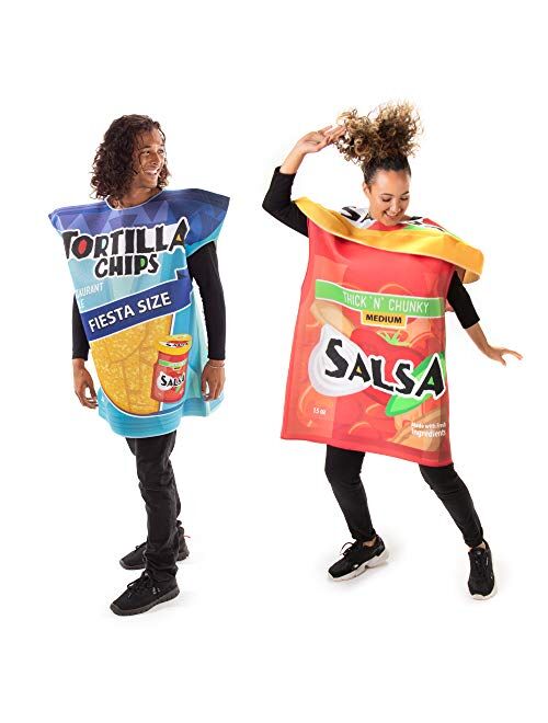 Hauntlook Tortilla Chips & Salsa Jar Couples Costume - Cute Funny Food Halloween Outfits