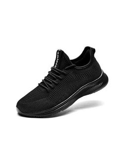 Lamincoa Men's Tennis Sneakers Slip On Lightweight Athletic Fashion Casual Breathable Shoes for Walking Running Gym Jogging Fitness