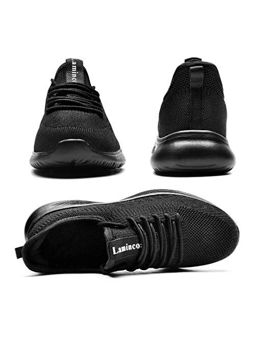 Lamincoa Men's Tennis Sneakers Slip On Lightweight Athletic Fashion Casual Breathable Shoes for Walking Running Gym Jogging Fitness