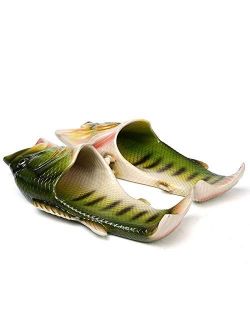 HEEMAA - 4 Colours Fish Slippers Beach Shoes Non-Slip Sandals Creative Fish Slippers Men and Women Casual Shoe