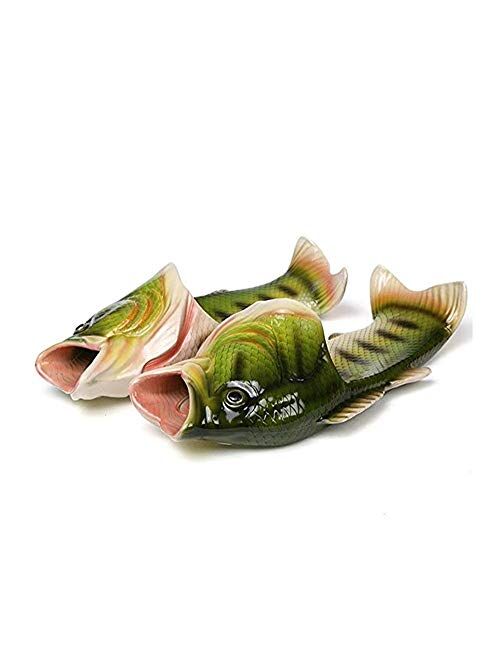 HEEMAA - 4 Colours Fish Slippers Beach Shoes Non-Slip Sandals Creative Fish Slippers Men and Women Casual Shoe