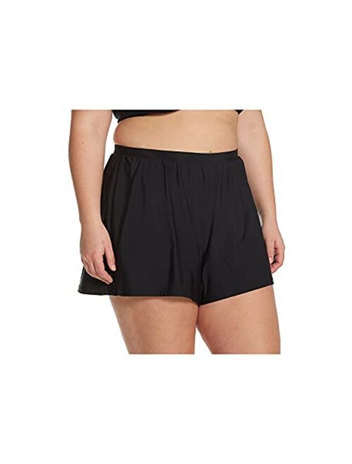 Miraclesuit Women's Swimwear Plus Size Tummy Control High Waistline Swim Shorts Bathing Suit Bottom
