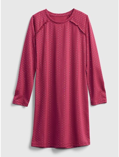GAP Kids 100% Recycled Polyester Polka Dot Nightgown