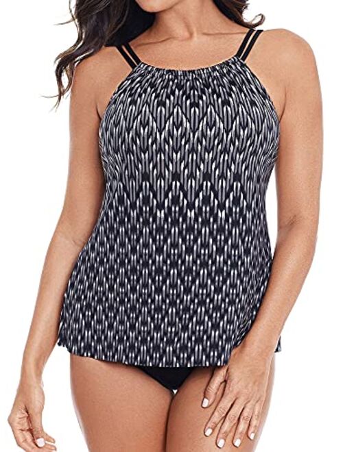 Miraclesuit Women's Swimwear Belle Epoque Shoreline Underwire Bra Tankini Top Separate