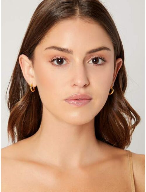 MOTF Premium 14k Gold Plated Hoop Earrings