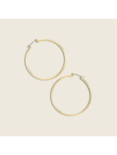 J.Crew Antique-gold hoop earrings