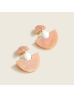 Made-in-Italy half-circle drop earrings