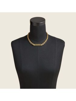 Chunky chain bar necklace