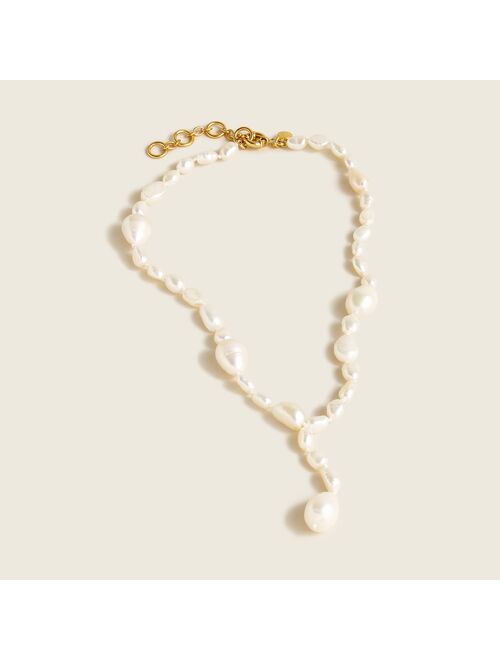 J.Crew Freshwater pearl lariat necklace