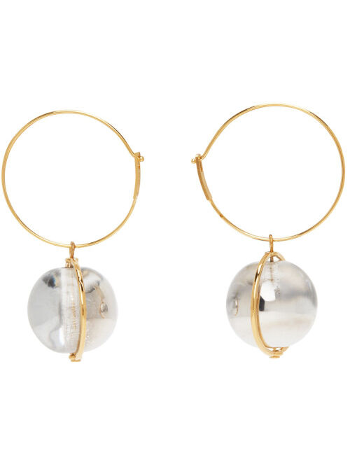 Jil Sander Gold Pure Earrings