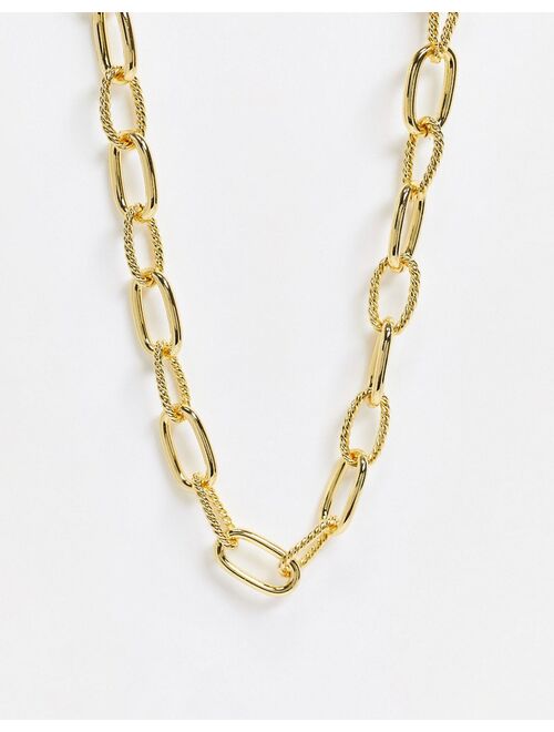 & Other Stories chunky link necklace in gold