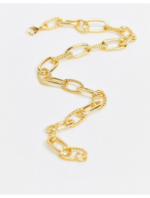 & Other Stories chunky link necklace in gold