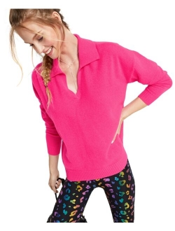 Cashmere Johnny-Collar Sweater, Created for Macy's
