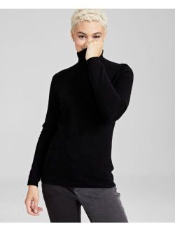 Cashmere Turtleneck Sweater, In Regular and Petites, Created for Macys