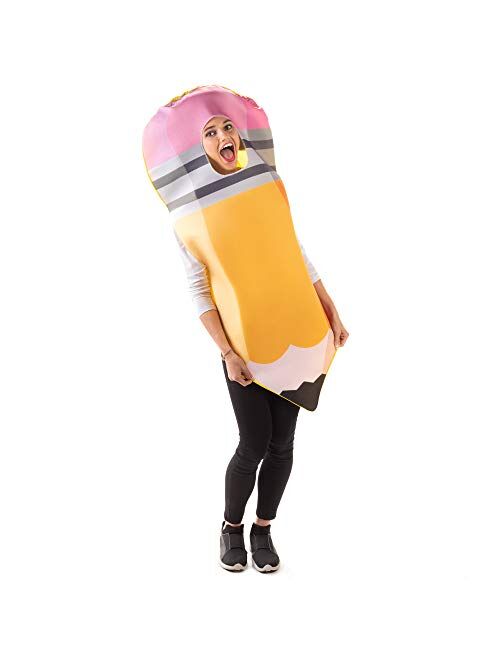 Hauntlook No. 2 Pencil & Paper Halloween Couples' Costumes - Funny Adult One-Size Outfits