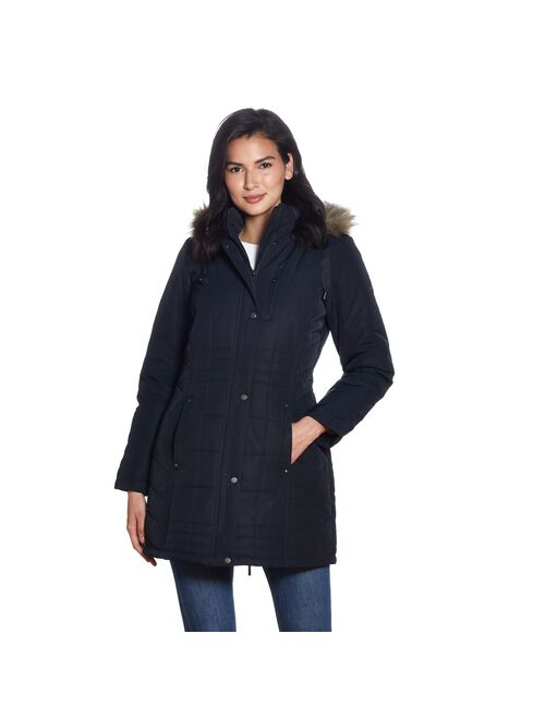 Women's Weathercast Faux-Fur Hood Puffer Coat