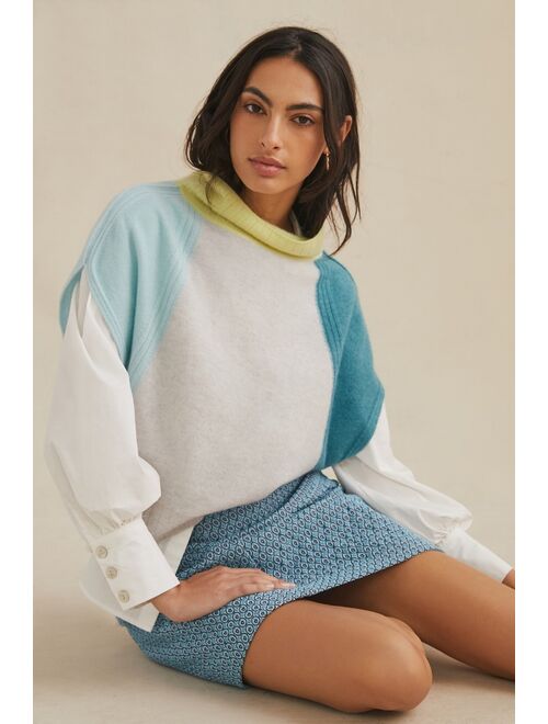 Pilcro Cowl Neck Cashmere Sweater