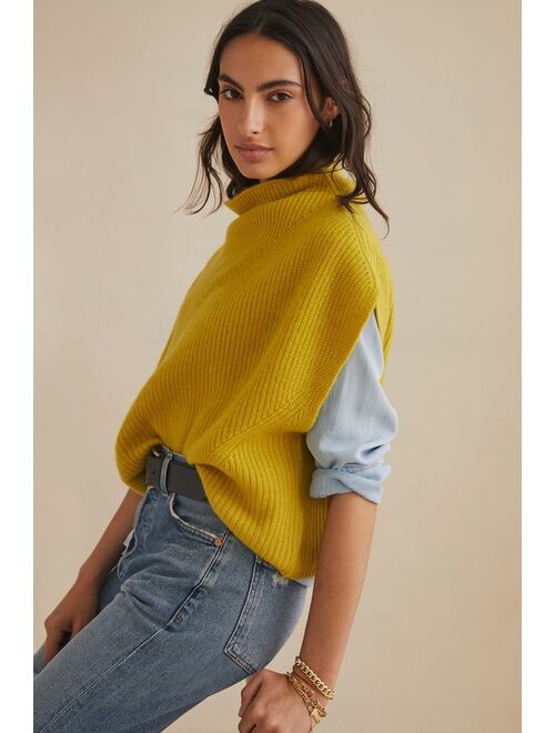 Anthropologie Ribbed Cashmere Poncho