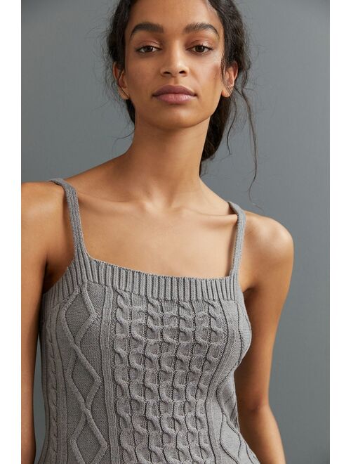 Anthropologie Cable-Knit Sweater Tank Set