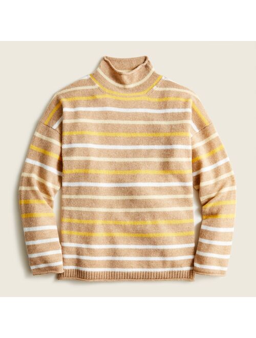 J.Crew Cashmere rollneck sweater in stripe
