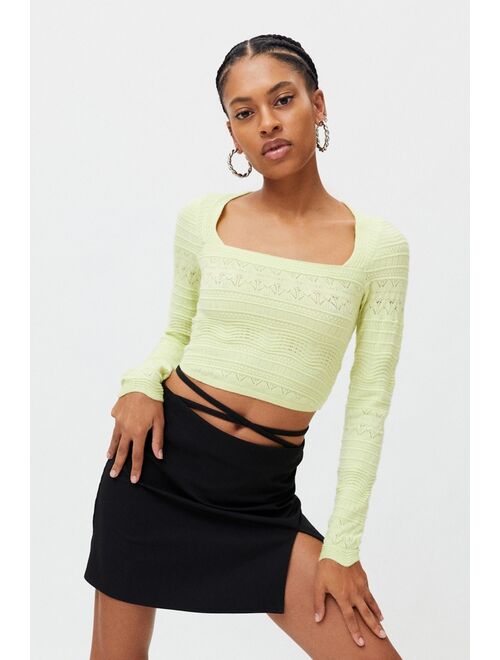 Urban outfitters UO Siouxsie Square Neck Sweater