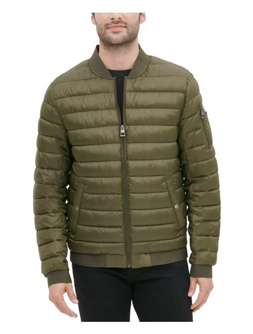 Guess Men's Quilted Bomber Jacket