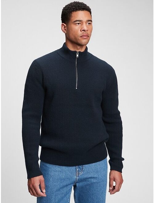 GAP Recycled Half-Zip Sweater