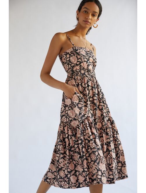 Buy Beachgold Floral Midi Dress online | Topofstyle