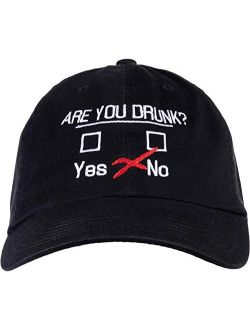 You Drunk? | Funny Beer Drinking, Bar Party Humor Gag Gift Men Women Baseball Dad Hat Black