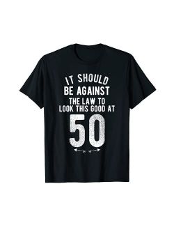 Funny 50th Birthday Gag Gift Idea 50 Year Old Joke Saying T-Shirt