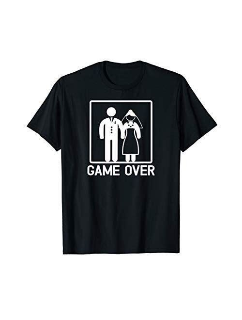 Funny Getting Married Game Over Wedding Gag Gift Team Groom T-Shirt