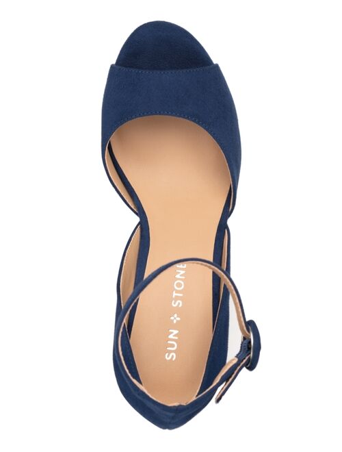 Sun + Stone Reeta Block-Heel Platform Sandals, Created for Macy's